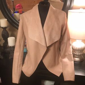 BAR lll blush pleather super soft blazer